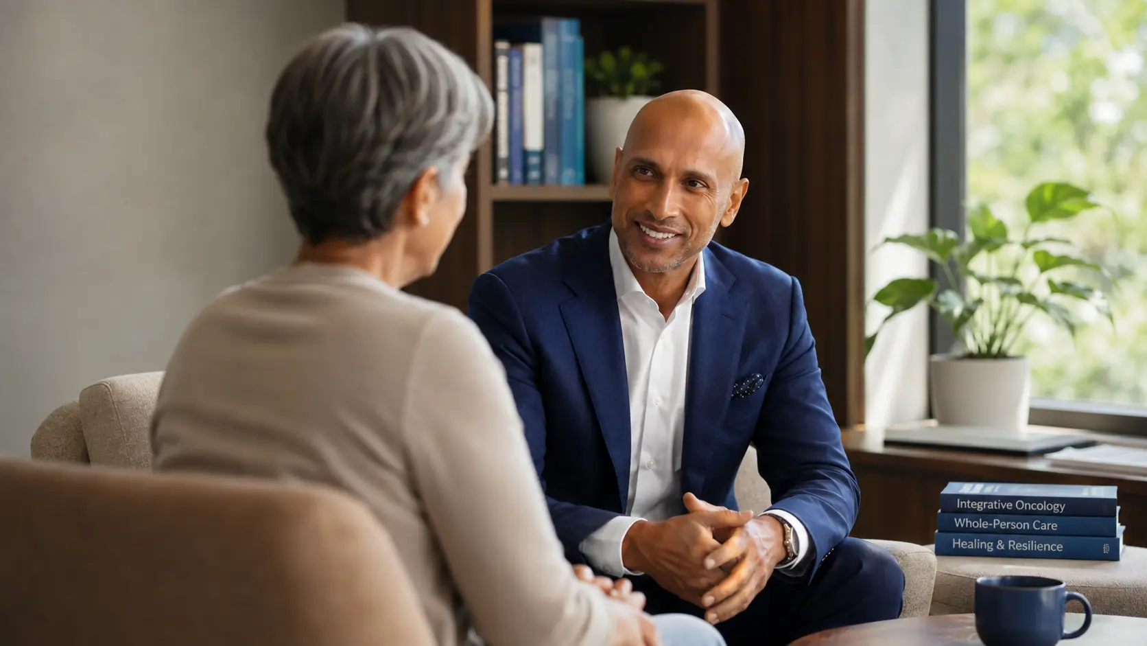 Illustrative conversation between Dr. Manuj Agarwal and an older adult